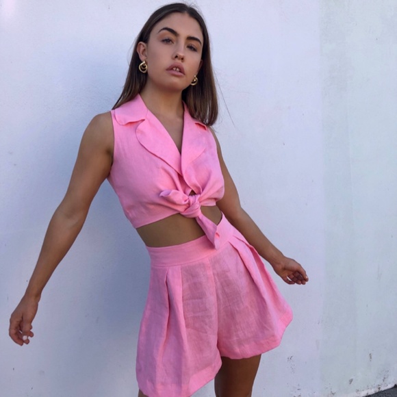 Faithfull the Brand Tops - NWT FAITHFULL Fernanda Top in Plain Rose